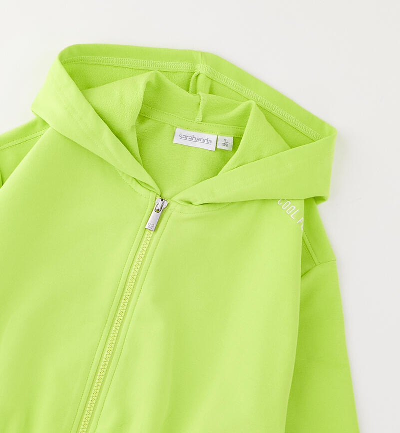 Girl's hoodie LIME -5228