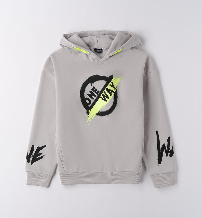 Hooded sweatshirt for boys GRIGIO-0516