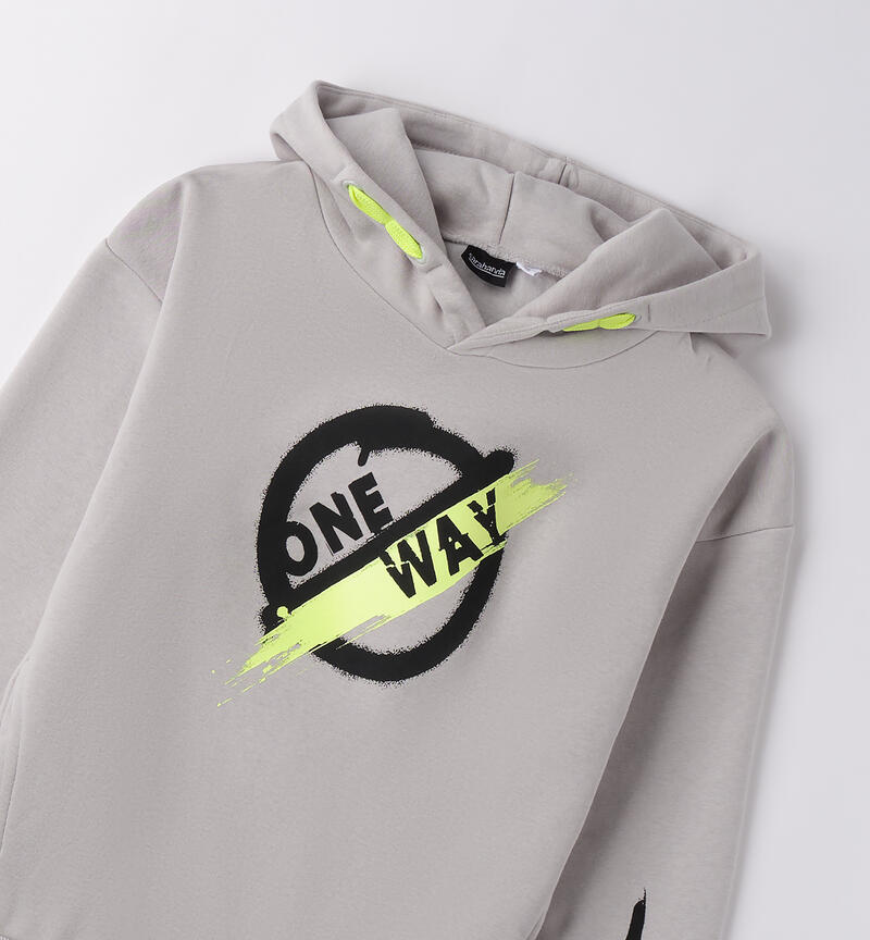 Hooded sweatshirt for boys GRIGIO-0516