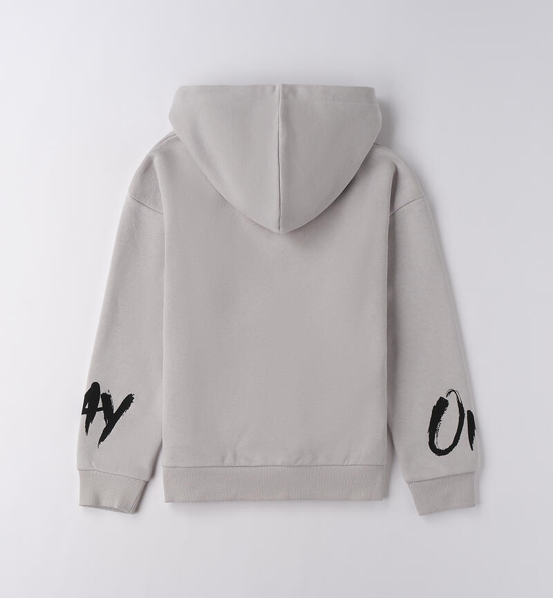 Hooded sweatshirt for boys GRIGIO-0516
