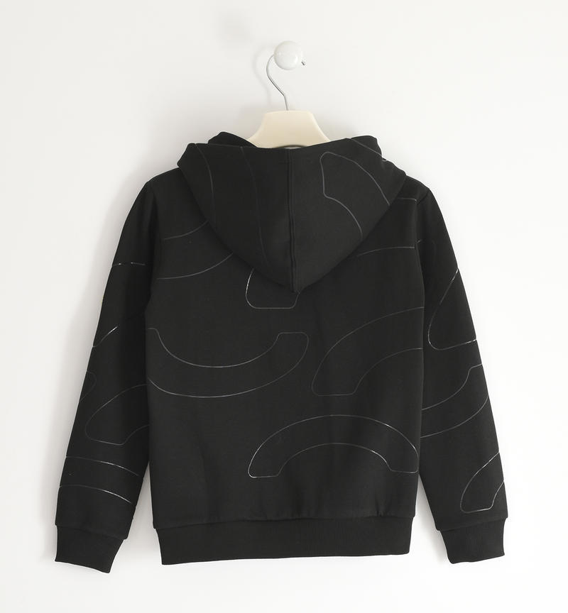 Sarabanda boy's sweatshirt with pocket from 8 to 16 years NERO-0658