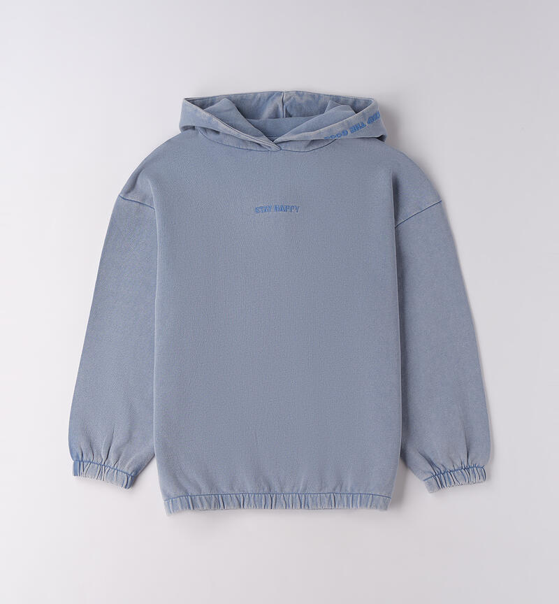 Felpa da ragazza AZZURRO-3762