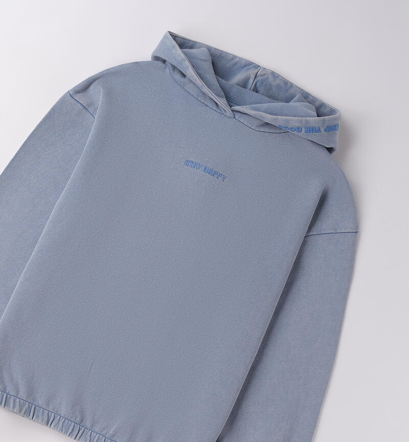 Felpa da ragazza AZZURRO-3762