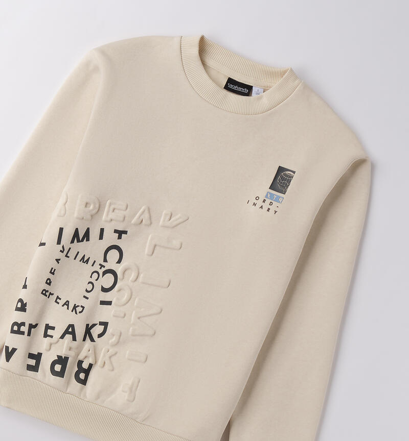 Sweatshirt for boys ECRU-0124