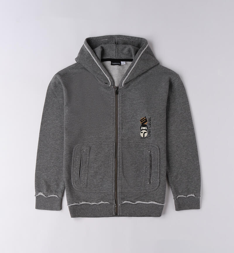 Felpa da ragazzo GRIGIO MELANGE-8970