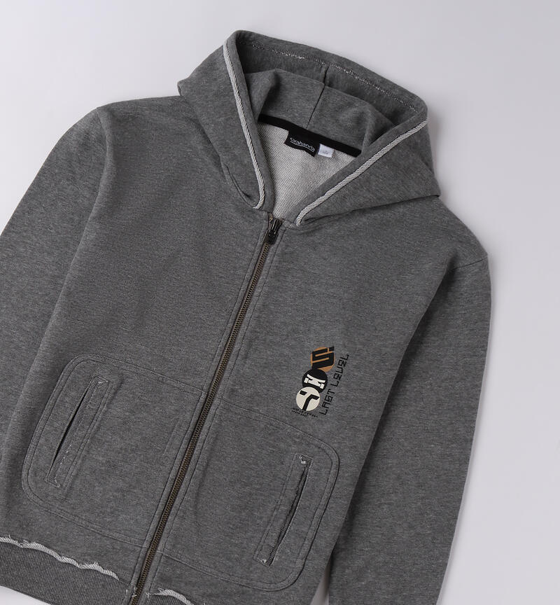 Felpa da ragazzo GRIGIO MELANGE-8970