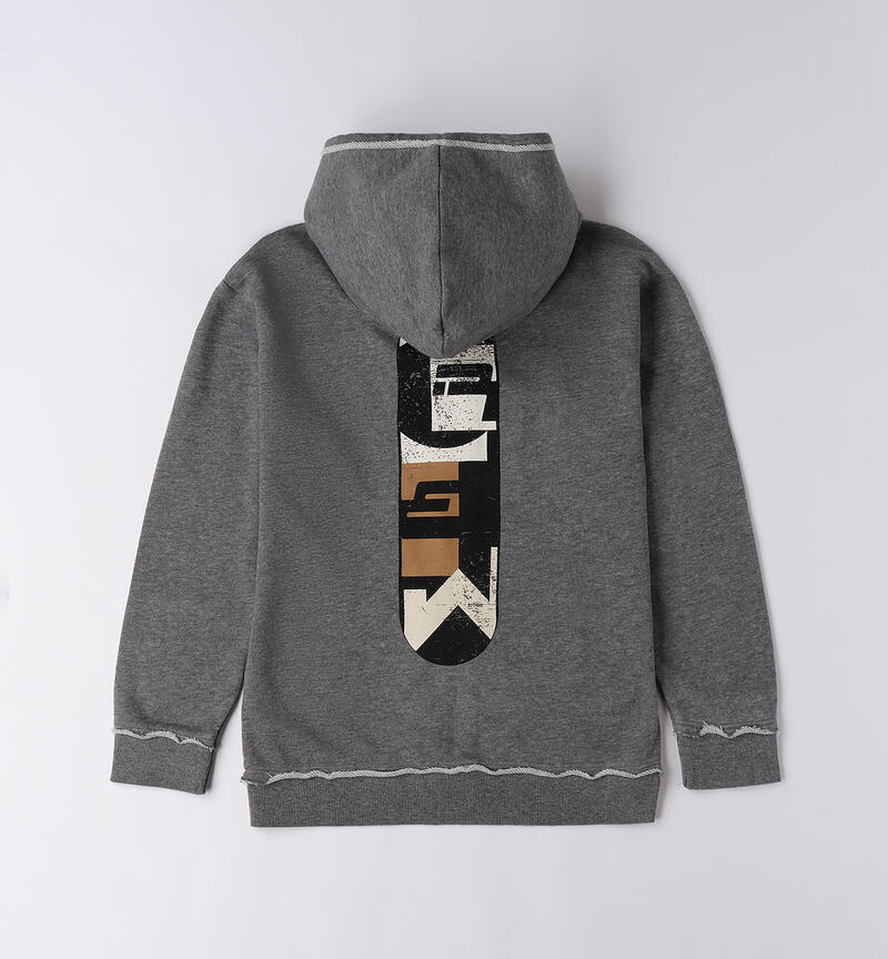 Felpa da ragazzo GRIGIO MELANGE-8970
