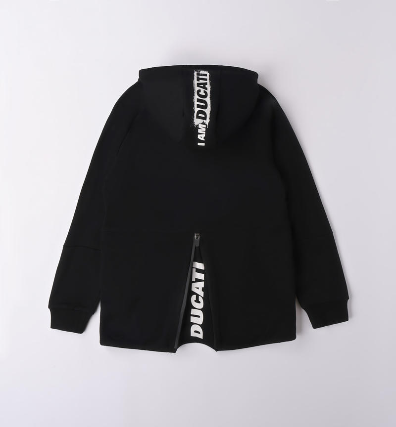 Ducati 100% cotton sweatshirt for boys from 3 to 16 years NERO-0658
