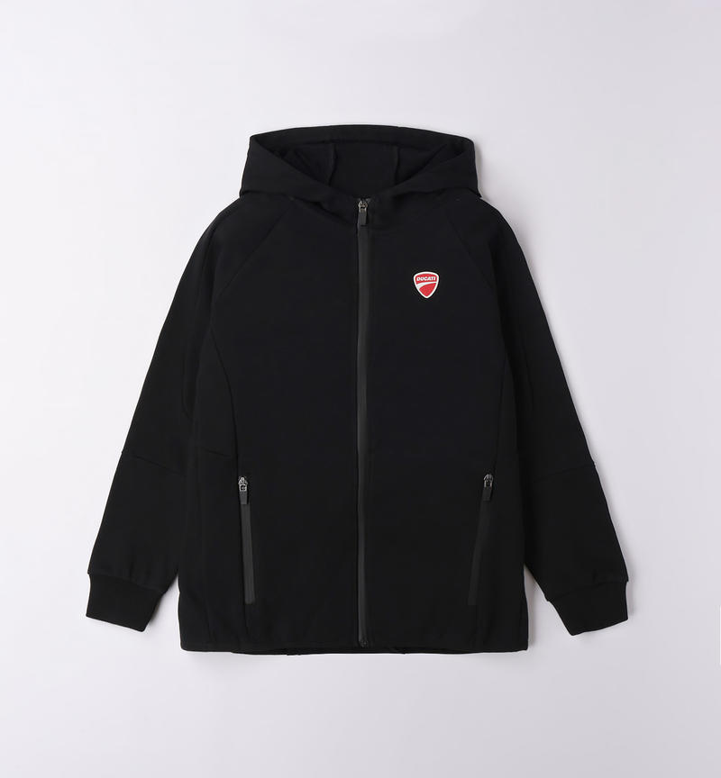 Ducati 100% cotton sweatshirt for boys from 3 to 16 years NERO-0658