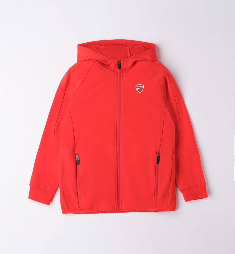 Ducati 100% cotton sweatshirt for boys from 3 to 16 years ORANGE FLUO-5840