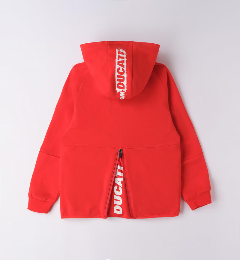 Ducati 100% cotton sweatshirt for boys from 3 to 16 years ORANGE FLUO-5840