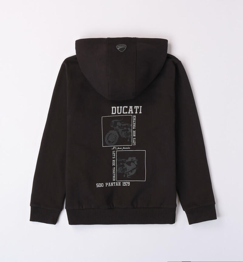 Felpa Ducati con cappuccio per ragazzo da 3 a 16 anni NERO-0658