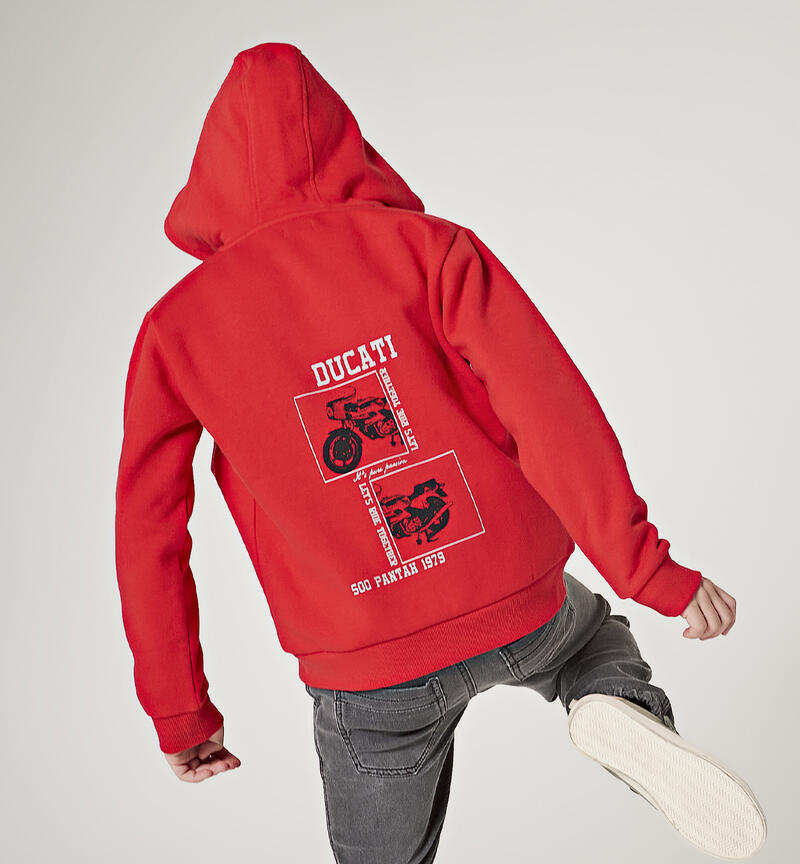 Felpa Ducati con cappuccio per ragazzo da 3 a 16 anni ROSSO-2236