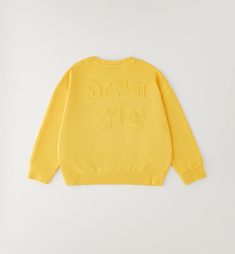 Felpa girocollo bambino GIALLO-1614