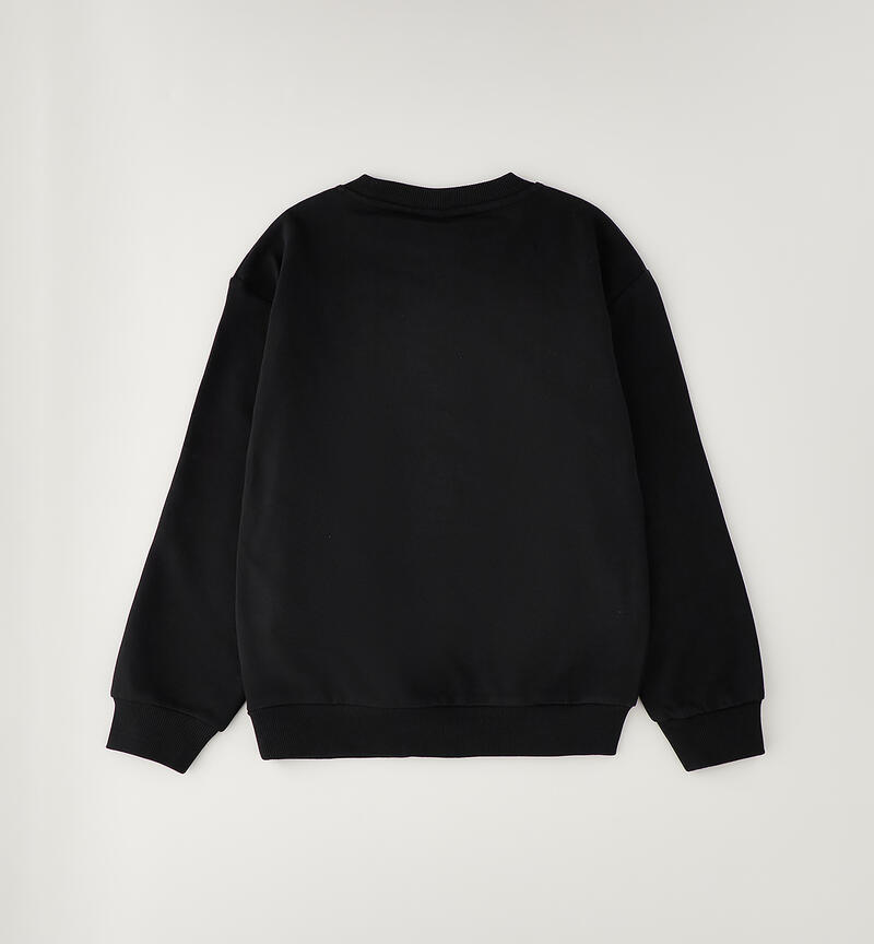 Crewneck sweatshirt for boys NERO-0658