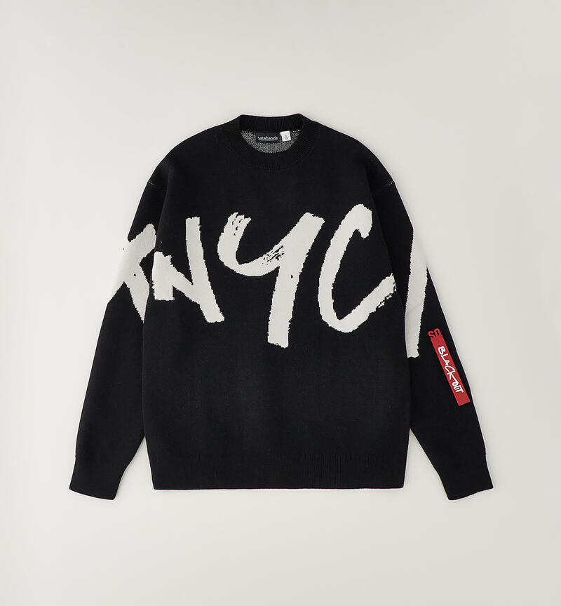 Boys' Crew Neck Sweatshirt NERO-0658
