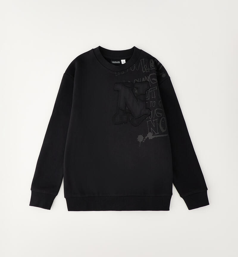 Boy's crewneck sweatshirt NERO-0658