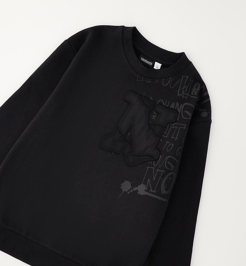 Boy's crewneck sweatshirt NERO-0658