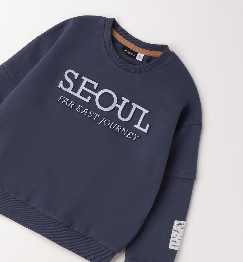 Children's cotton sweatshirt BLU-3656