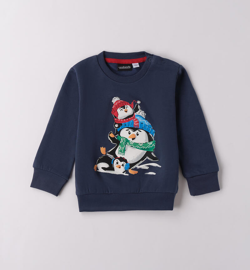 Felpa natalizia bambino BLU-3656