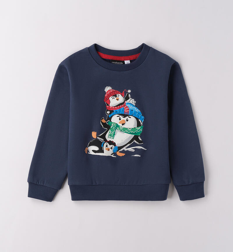 Felpa natalizia bambino BLU-3656