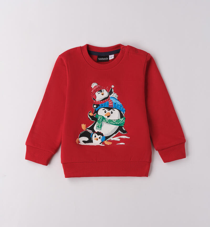 Felpa natalizia bambino ROSSO-2253