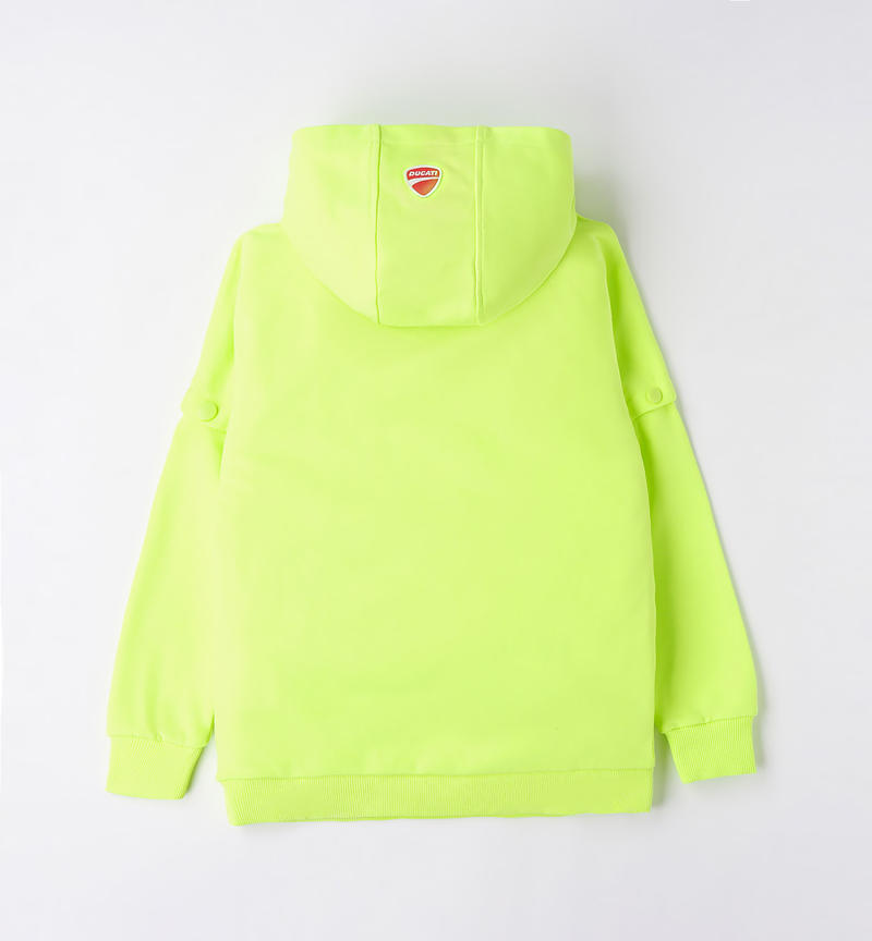 Ducati oversized sweatshirt for boys from 3 to 16 years GREEN ACID-5841