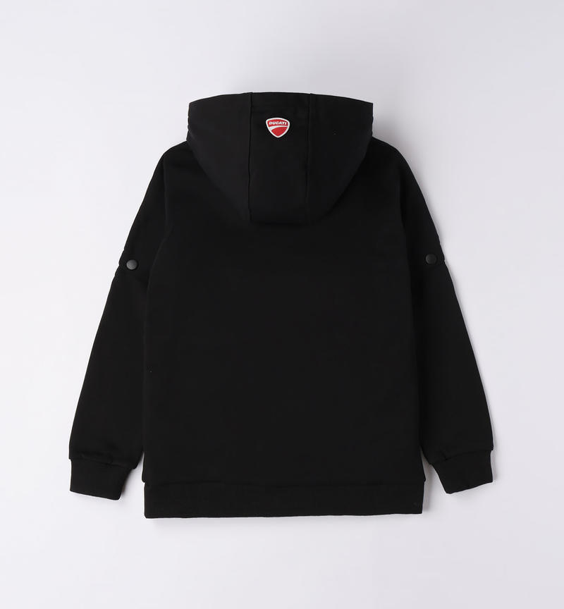 Ducati oversized sweatshirt for boys from 3 to 16 years NERO-0658