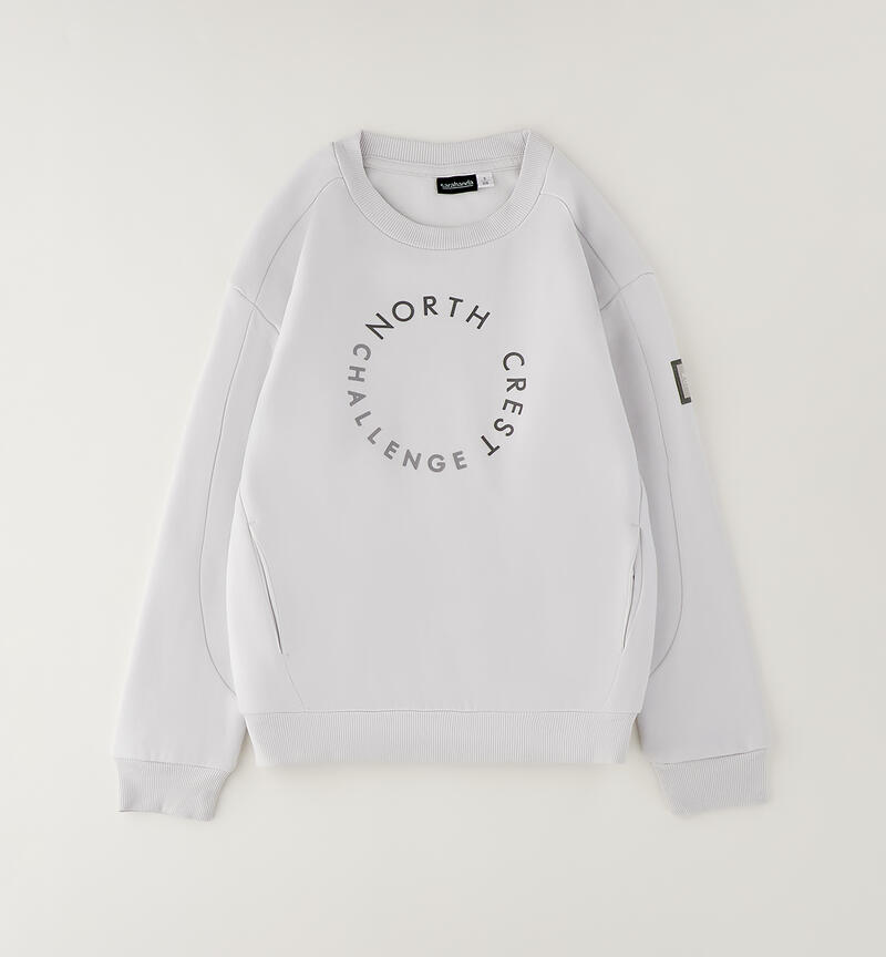 Boys' Oversized Sweatshirt GRIGIO-0561