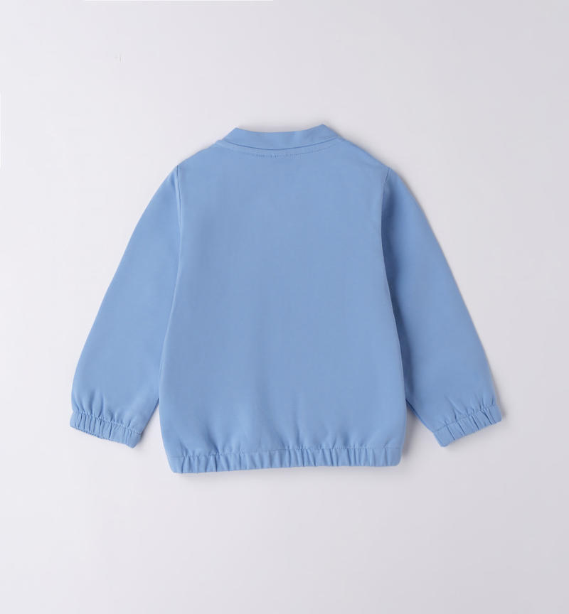 Sarabanda sweatshirt with sequins for girls from 12 months to 8 years AZZURRO-3624