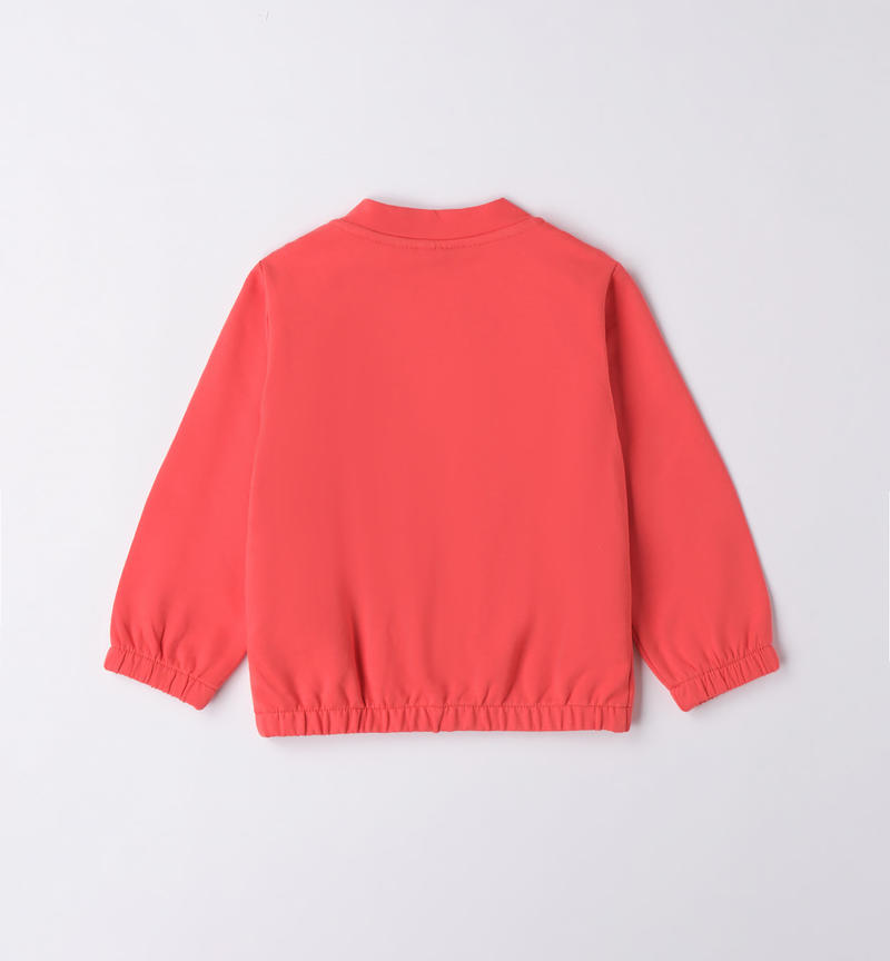 Sarabanda sweatshirt with sequins for girls from 12 months to 8 years ROSSO-2152