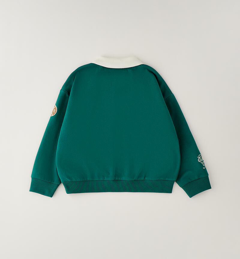 Felpa per bambino Sarabanda VERDE-4516