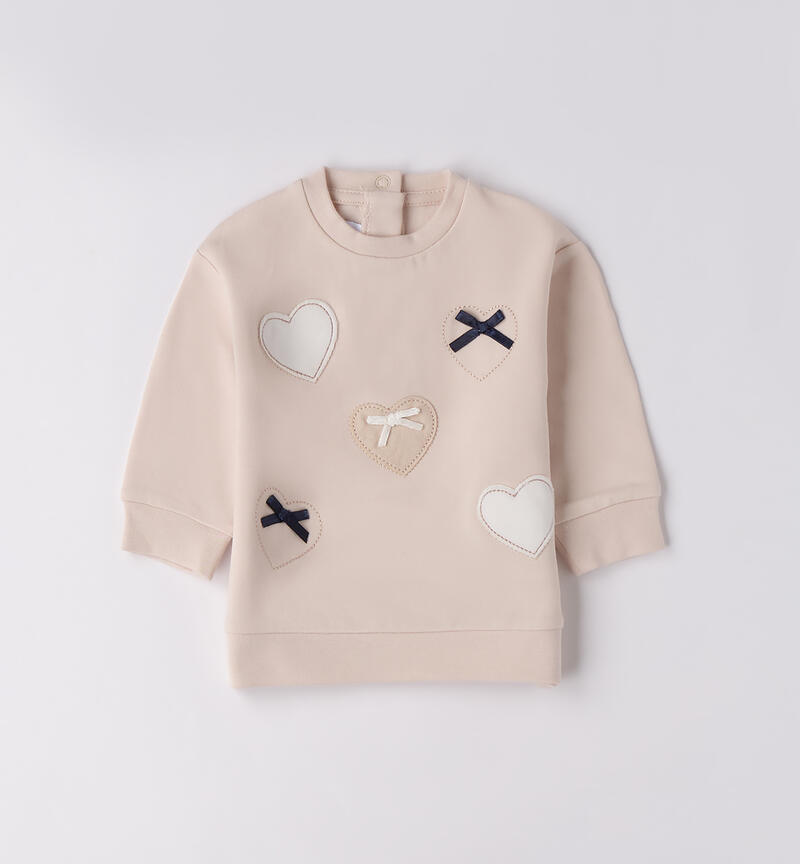Sweatshirt for baby girl CRYSTAL GRAY-2911