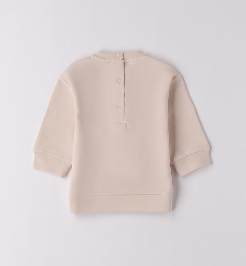 Sweatshirt for baby girl CRYSTAL GRAY-2911