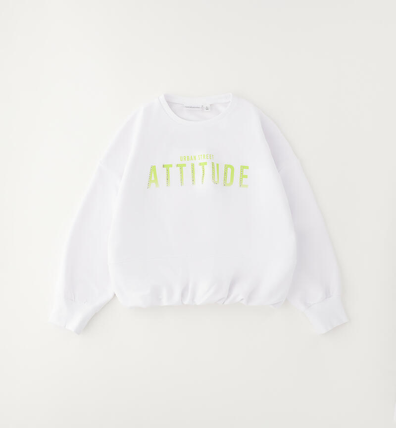 Sarabanda Girls' Sweatshirt BIANCO-0113