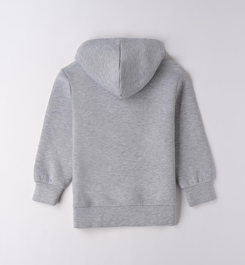 Felpa per ragazza Sarabanda GRIGIO MELANGE-8992