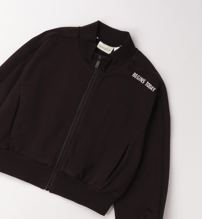 Sarabanda Girls' Sweatshirt NERO-0658