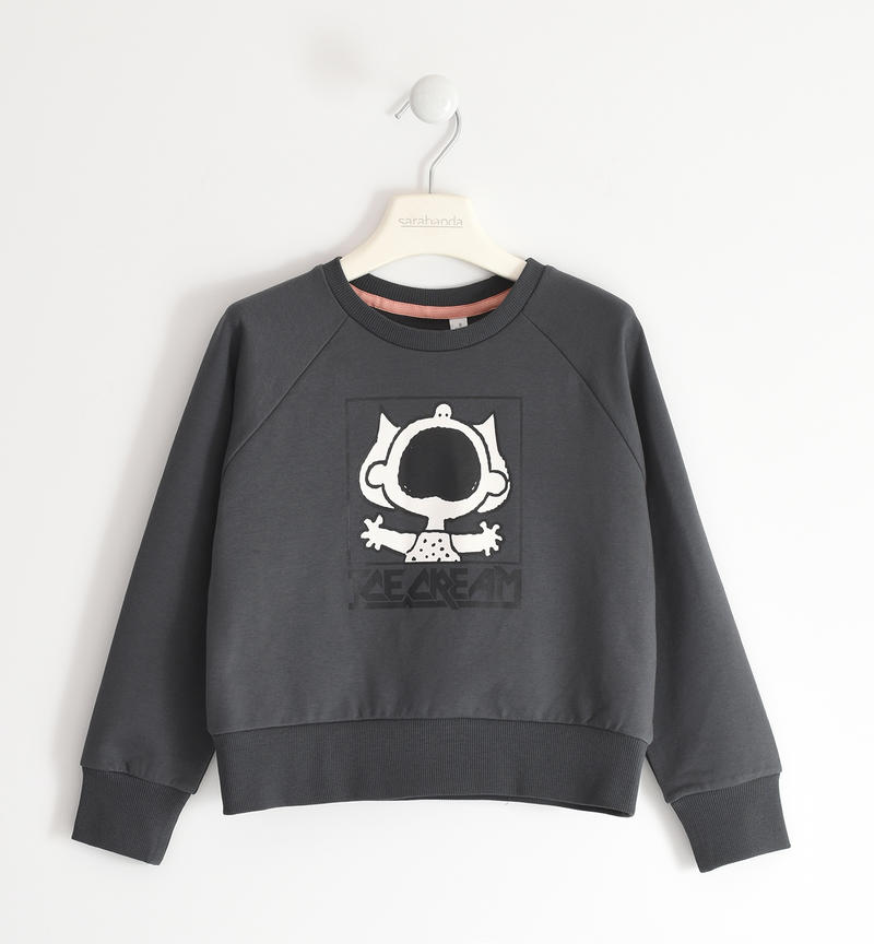 Felpa ragazza Peanuts da 8 a 16 anni Sarabanda GRIGIO SCURO-0566