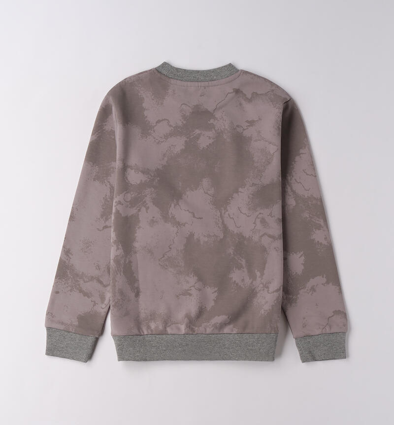 Sweatshirt for boys with pocket GRIGIO-GRIGIO-6BUF