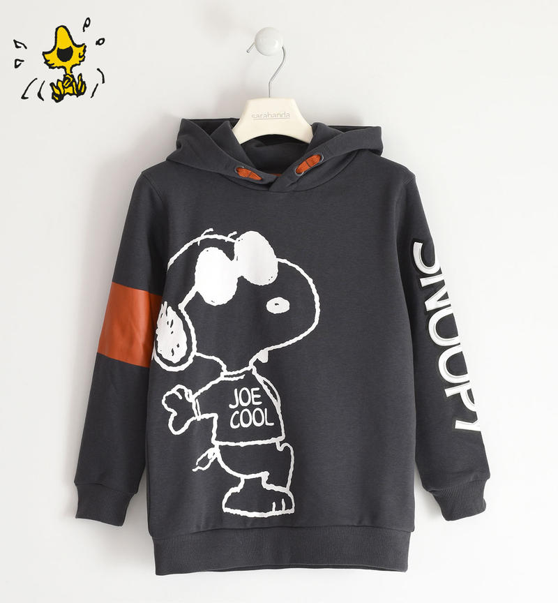 Felpa ragazzo Peanuts da 8 a 16 anni Sarabanda GRIGIO SCURO-0566