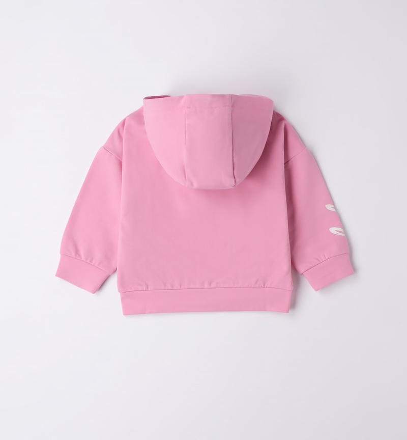 Sarabanda pink sweatshirt for girls from 9 months to 8 years ROSA-2414