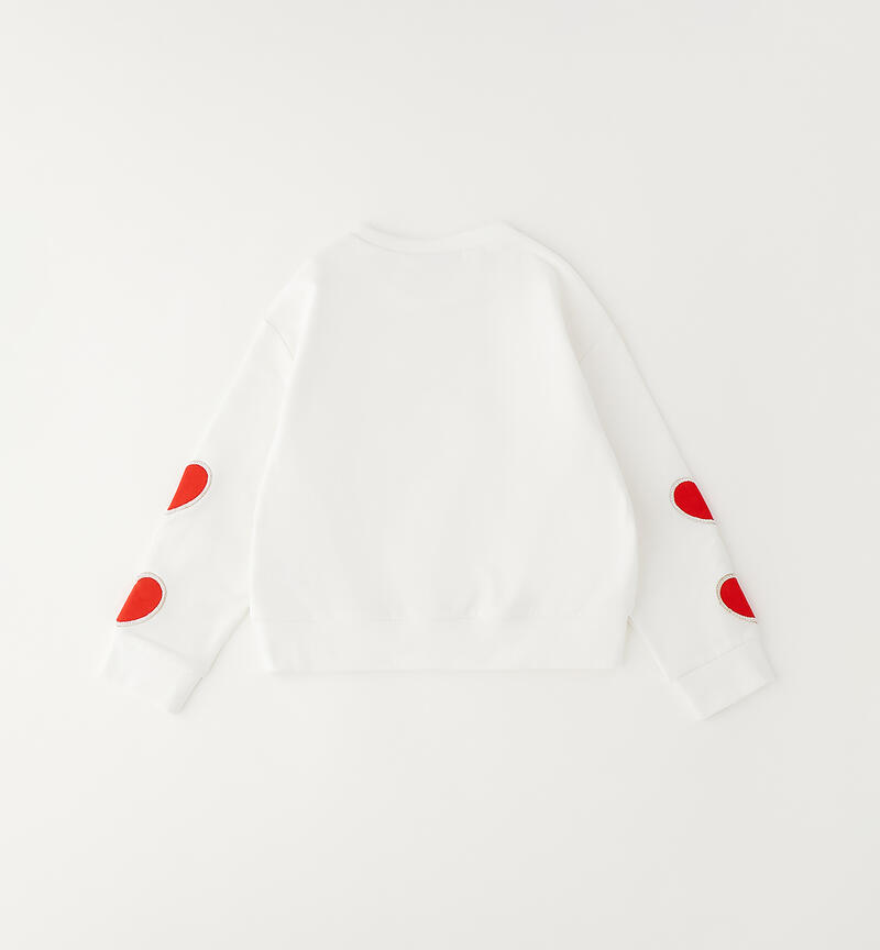 Felpa Sarabanda bambina BIANCO-0113