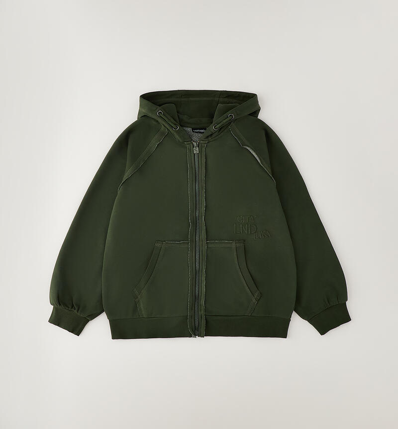 Sarabanda sweatshirt for boys VERDE MILITARE-5557