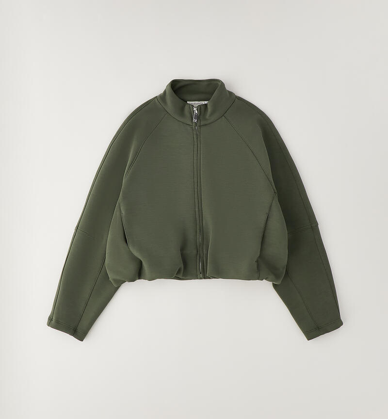 Felpa Sarabanda per ragazza VERDE MILITARE-5554