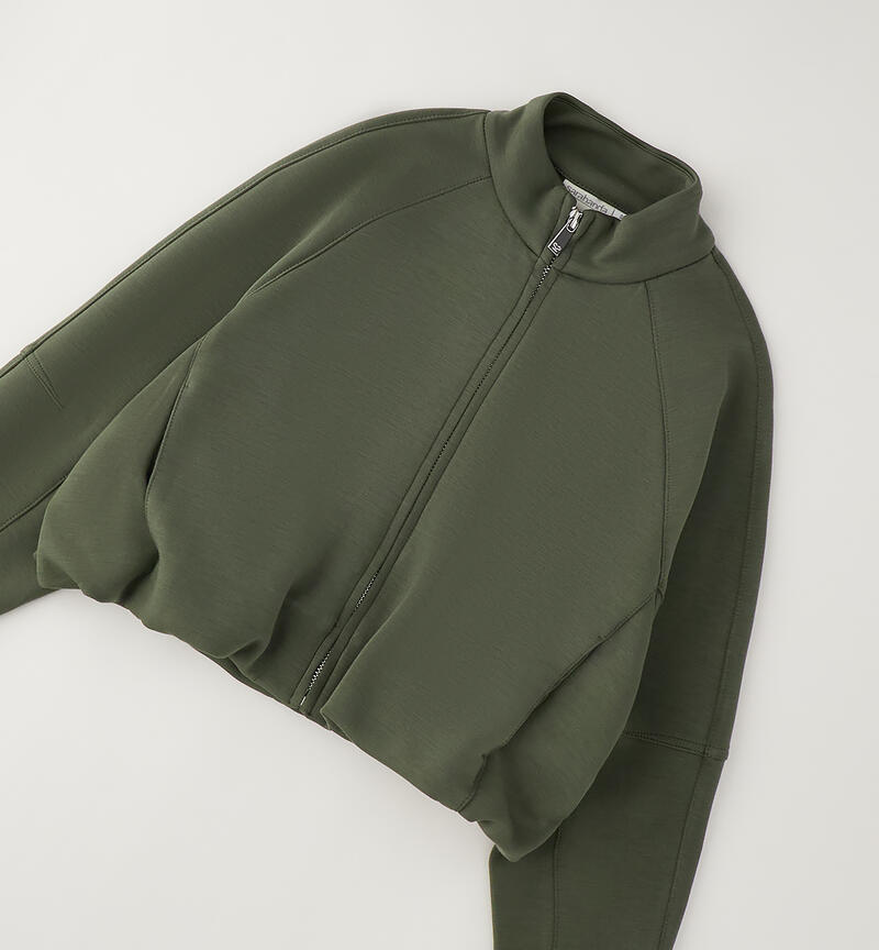 Felpa Sarabanda per ragazza VERDE MILITARE-5554