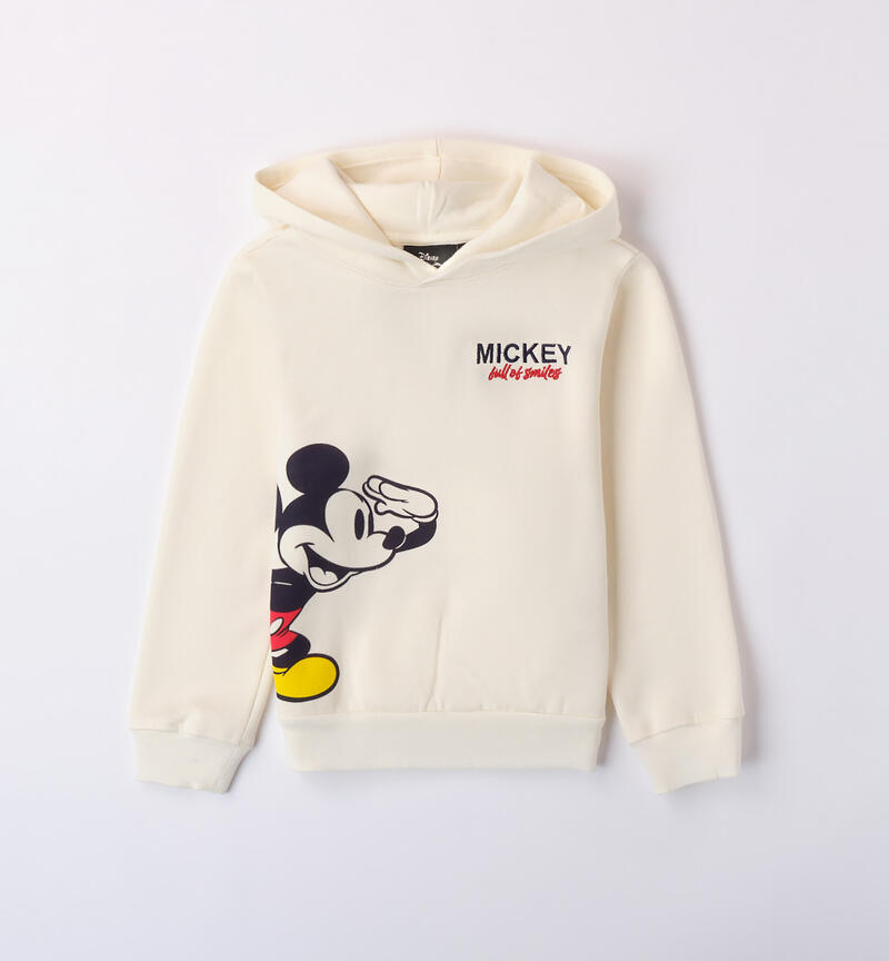 Sarabanda Mickey Mouse hoodie for boys from 3 to 8 years MILK-0111