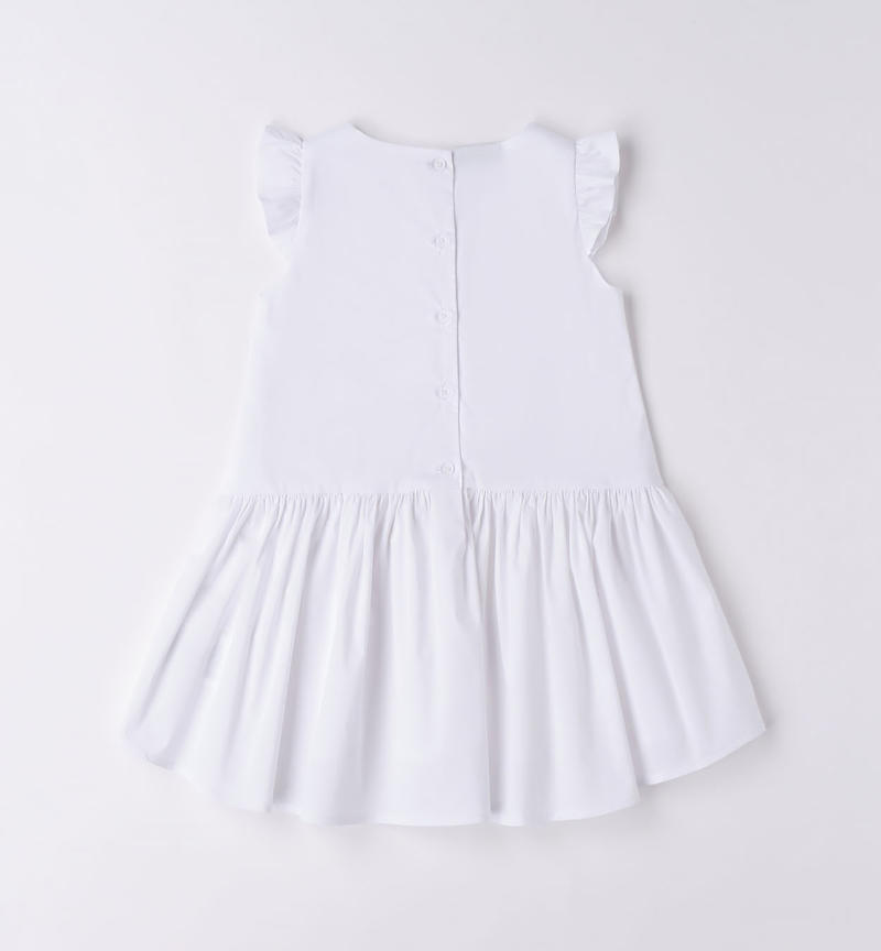 Fresco abito bambina da 9 mesi a 8 anni Sarabanda BIANCO-0113