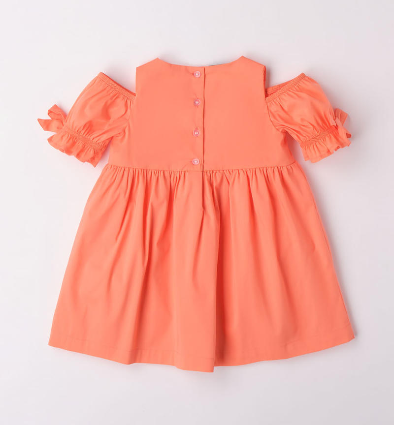 Sarabanda cool dress for girls from 9 months to 8 years MANDARINO-2132