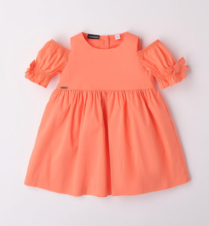 Sarabanda cool dress for girls from 9 months to 8 years MANDARINO-2132