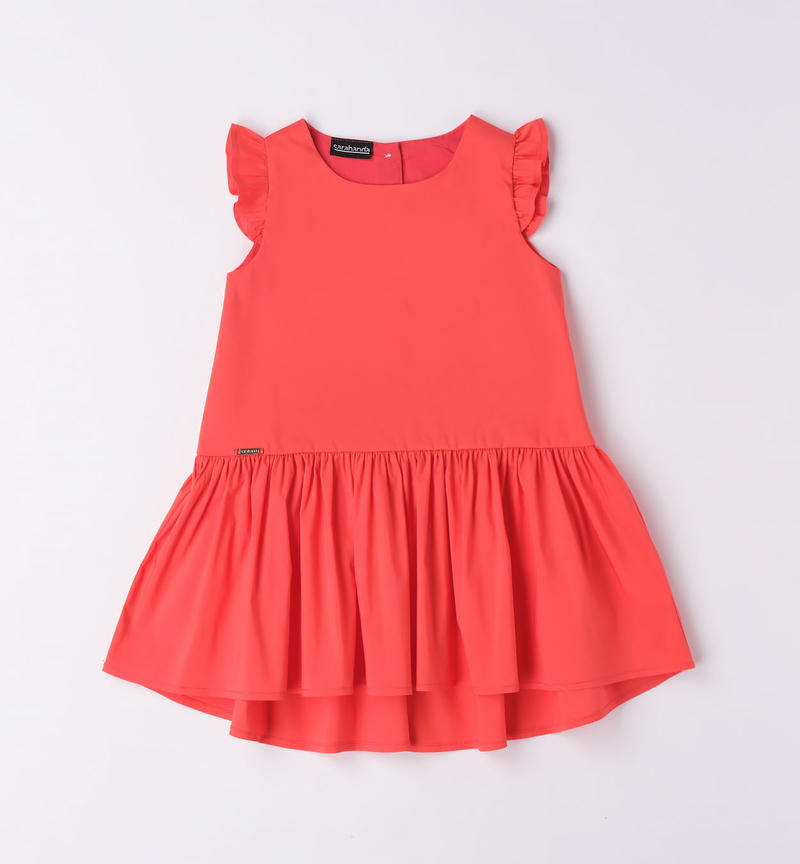 Sarabanda cool dress for girls from 9 months to 8 years ROSSO-2152